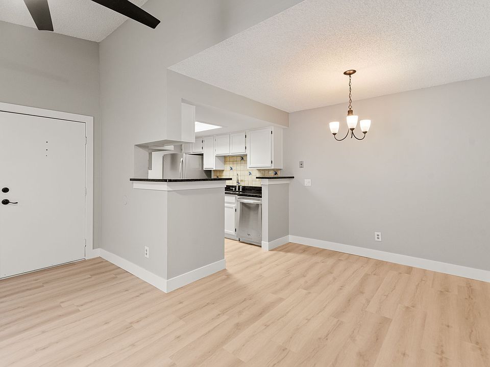 Open dining and kitchen