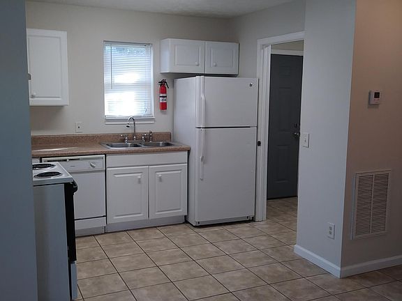View of kitchen from the living area