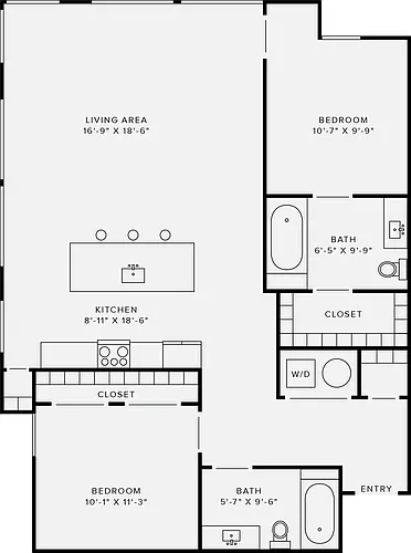Floor plan 2B Style C