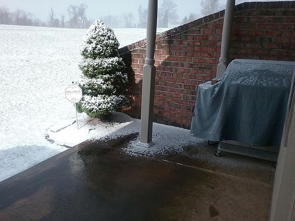 Covered back porch on Blackthorne Golf Course