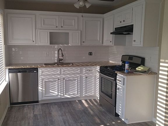 Kitchen with granite counter