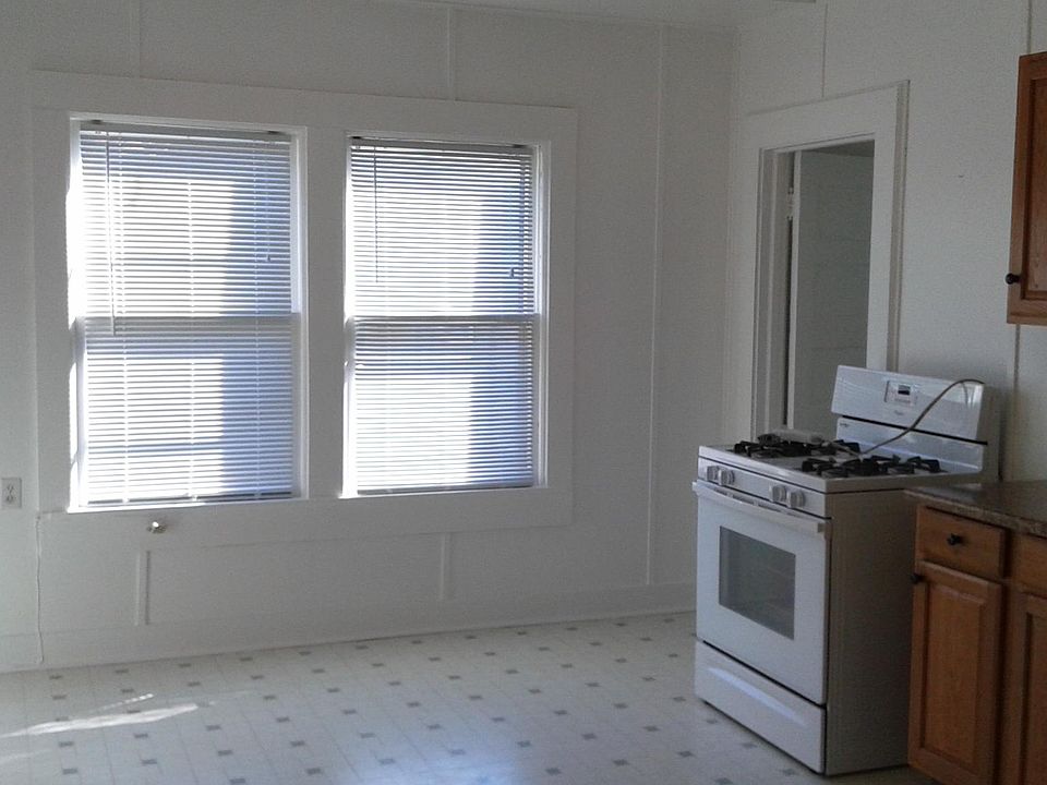 East view of kitchen and gas stove