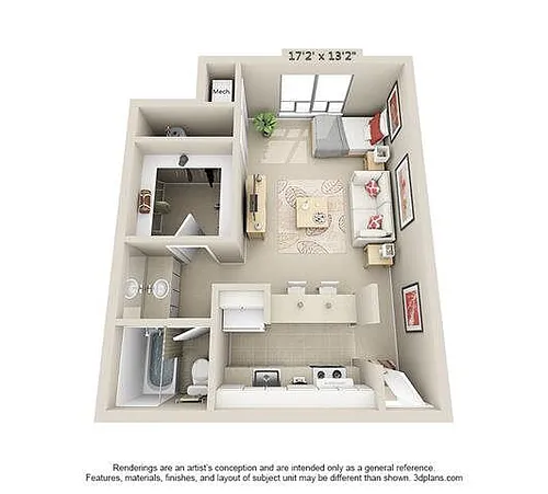 Floor plan Studio