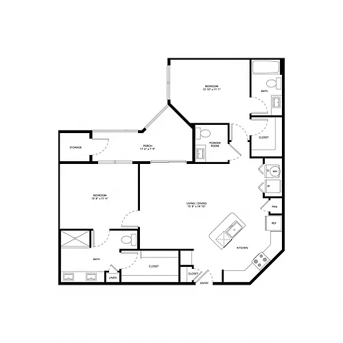 Floor plan B3