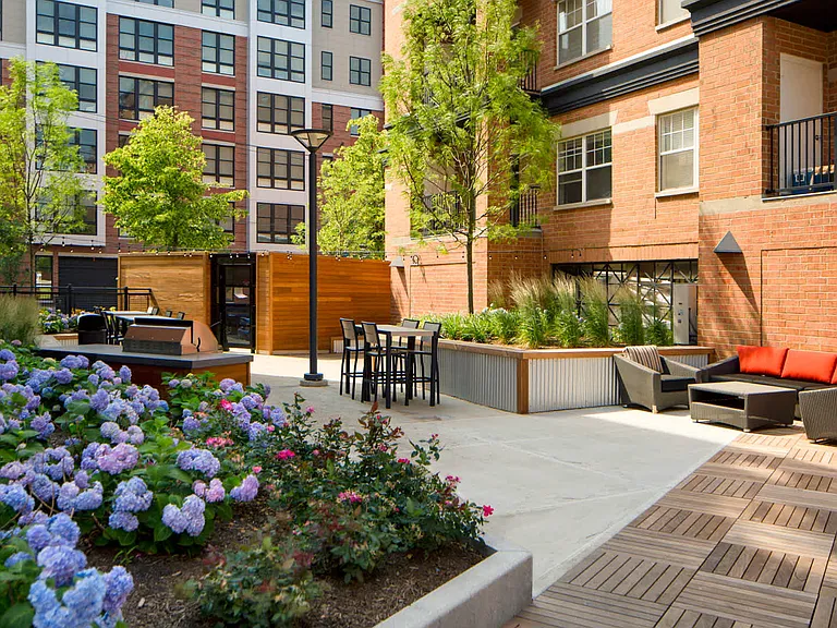 Outdoor Lounge with Grilling Area