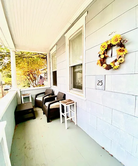 Enjoy sitting on Porch at 25 Murray Ave Boutique Building in Downtown Annapolis