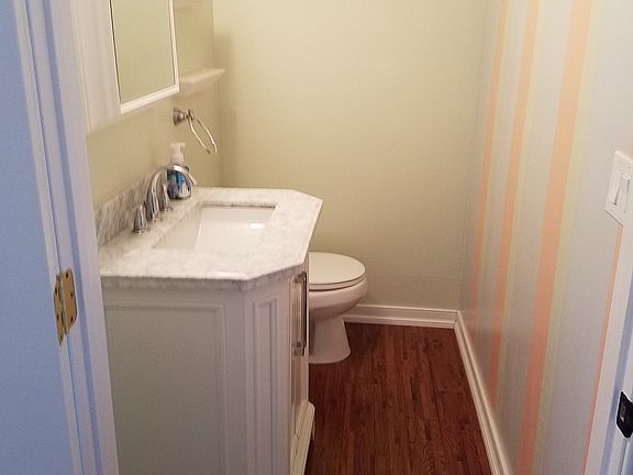 Half bath Off family room