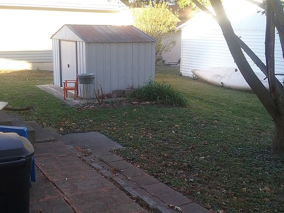 in back yard for storage