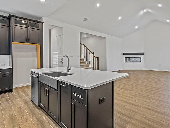 Sprawling kitchen island