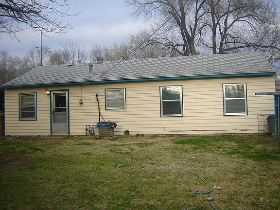 Backyard view of the house