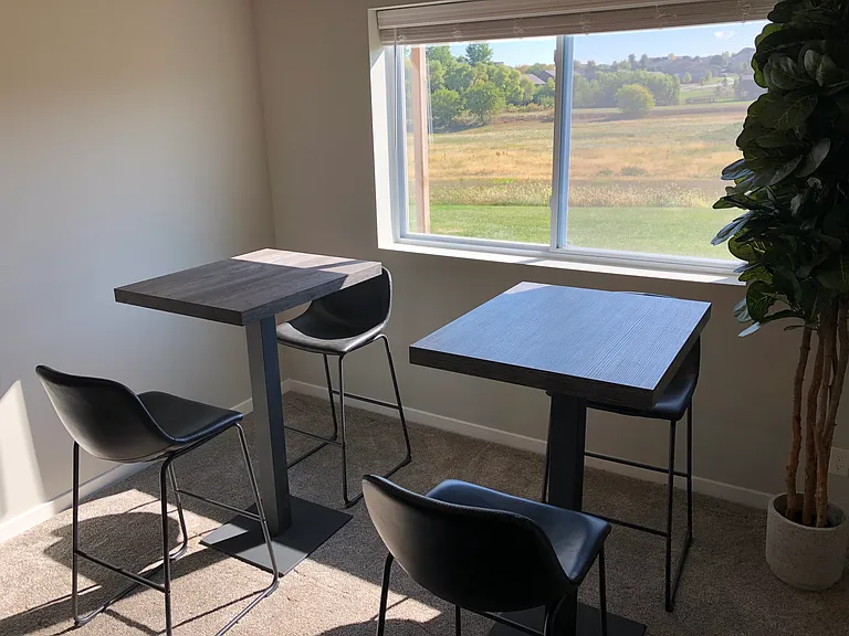 Basement Den area (high top tables and chairs)