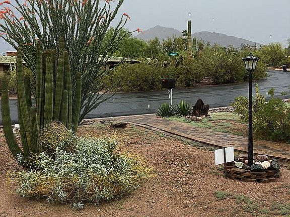 Camelback view, front porch