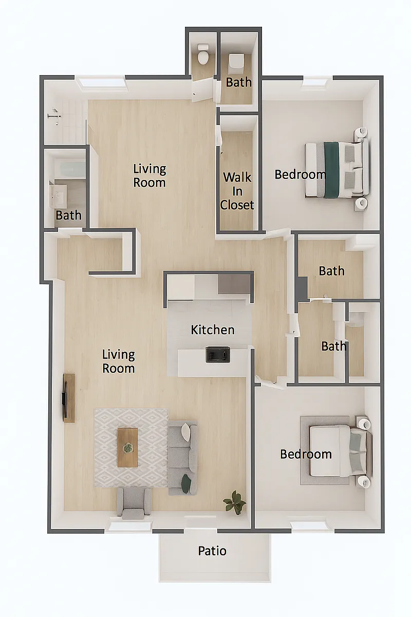 Floor plan 2/2.50