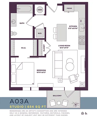 Floor plan A03A
