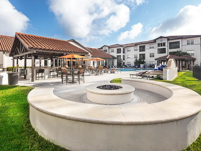 Gather around the firepit for cozy nights and conversation.