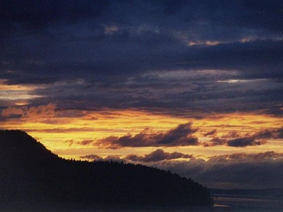 The sunset view is spectacular with changing color and design depending on the season and weather.