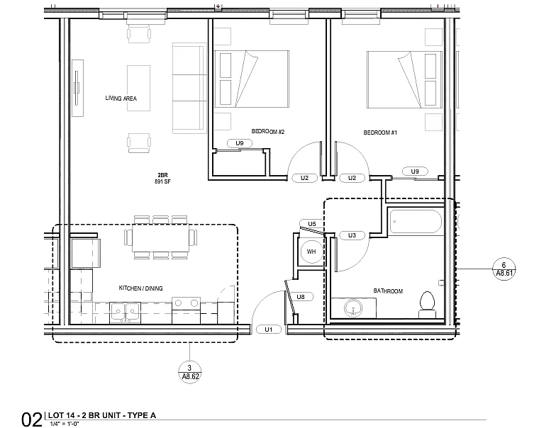 Floor plan 2-Bedroom