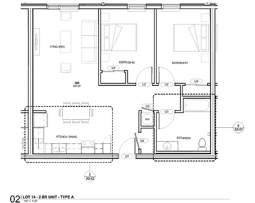 Floor plan 2-Bedroom