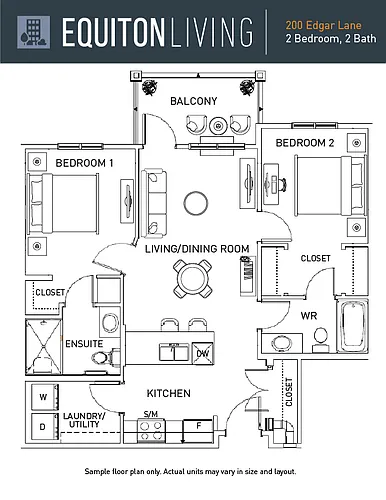 Floor plan 2 Bedroom