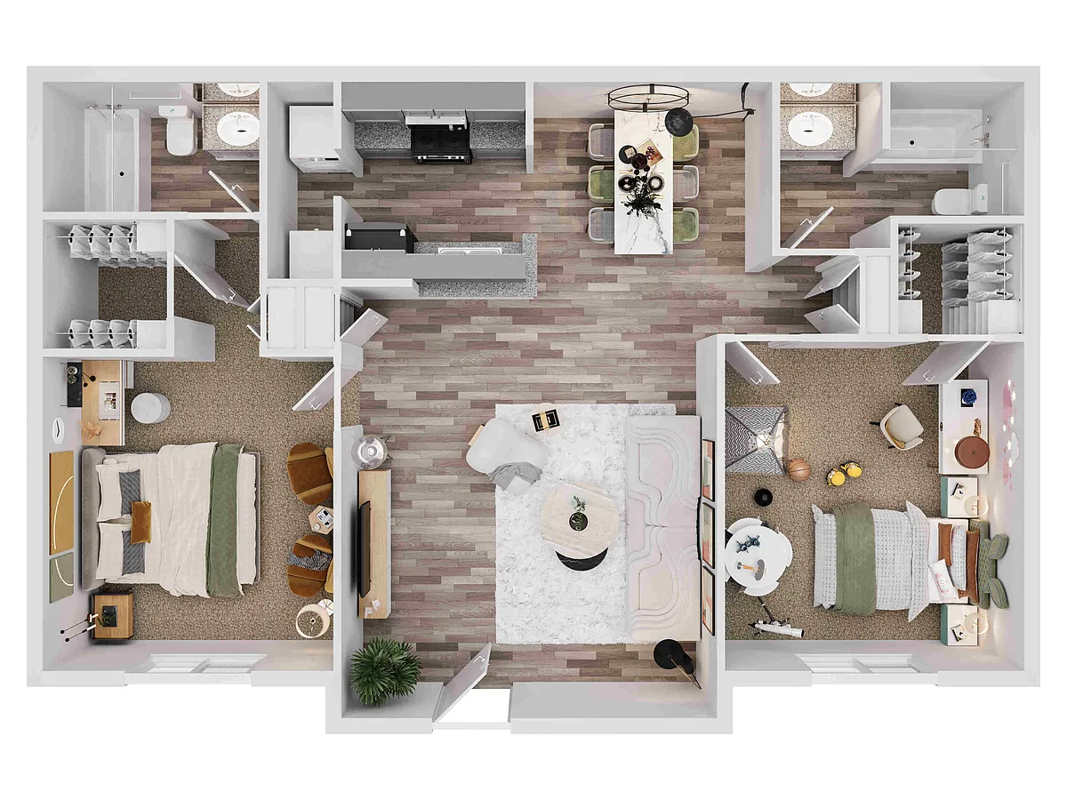 Floor plan 2X2-D