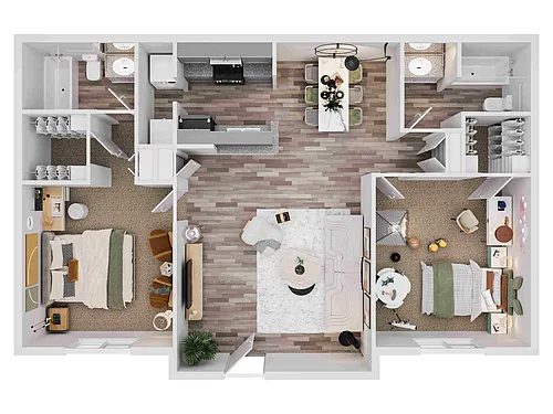 Floor plan 2X2-D