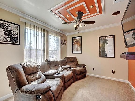 Flex space with double doors off the front entry can serve many purposes - study, media, playroom or formal dining...