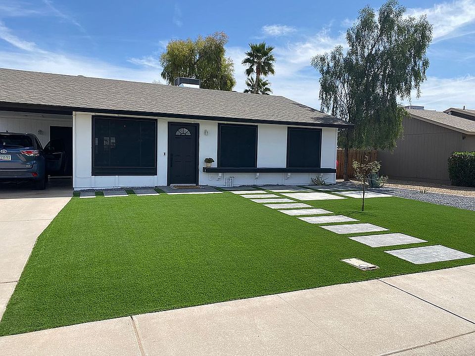 House freshly painted. 