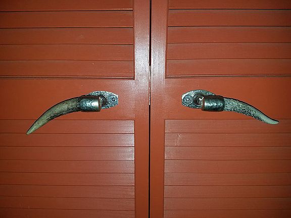 Master closet door handles