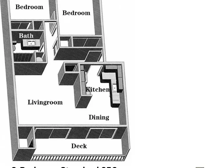 2x1 Standard l 856 sq ft l Abbey Lane 2x1 Standard l 856 sq ft l Abbey Lane