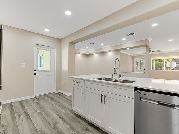 Kitchen and door to back yard