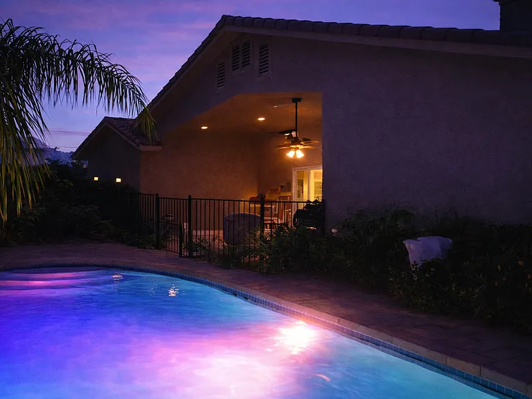 Pool with Color lights