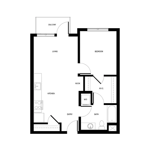 Floor plan 1X1 - C5