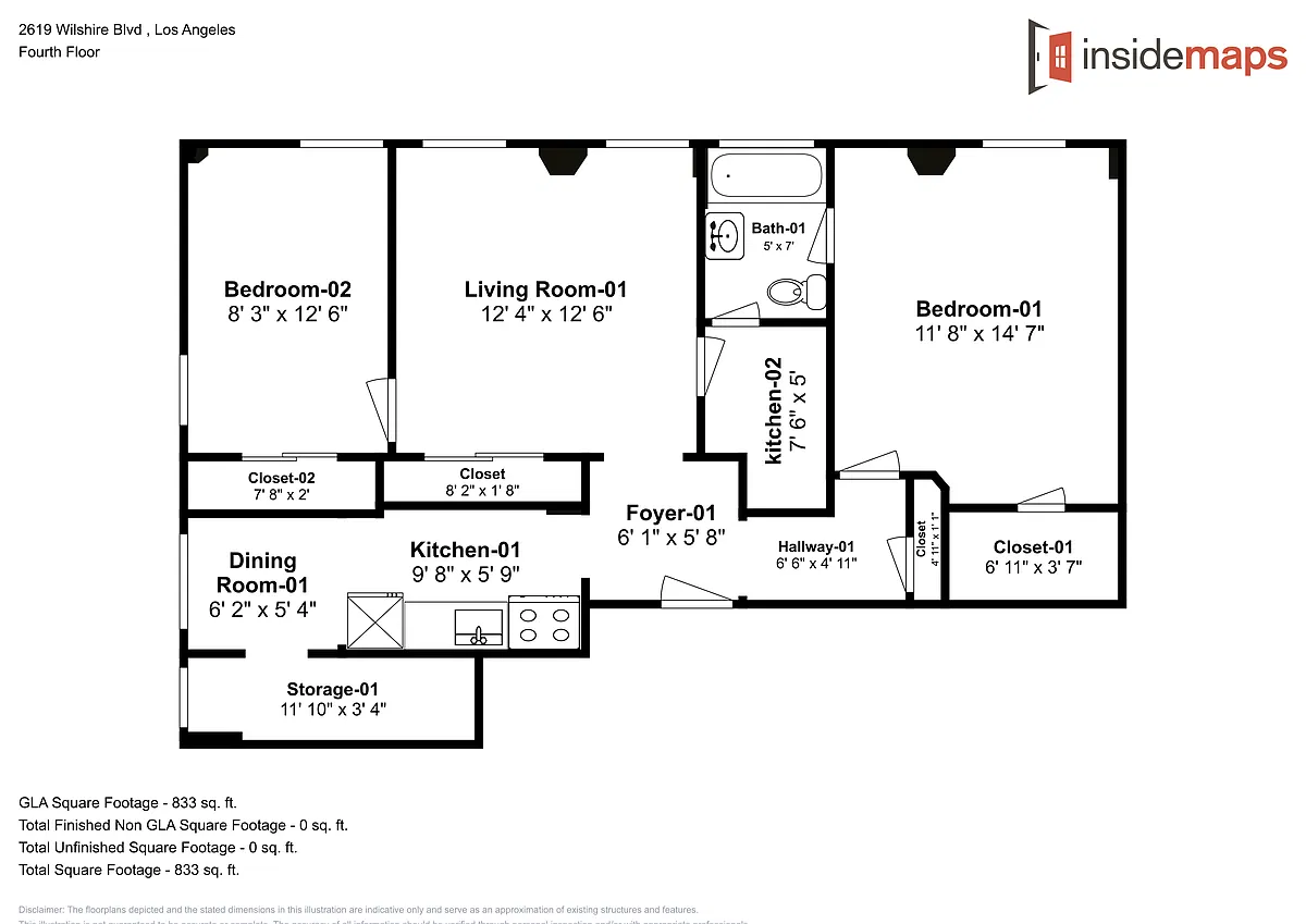 Floor plan 2 Bedroom