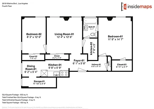 Floor plan 2 Bedroom