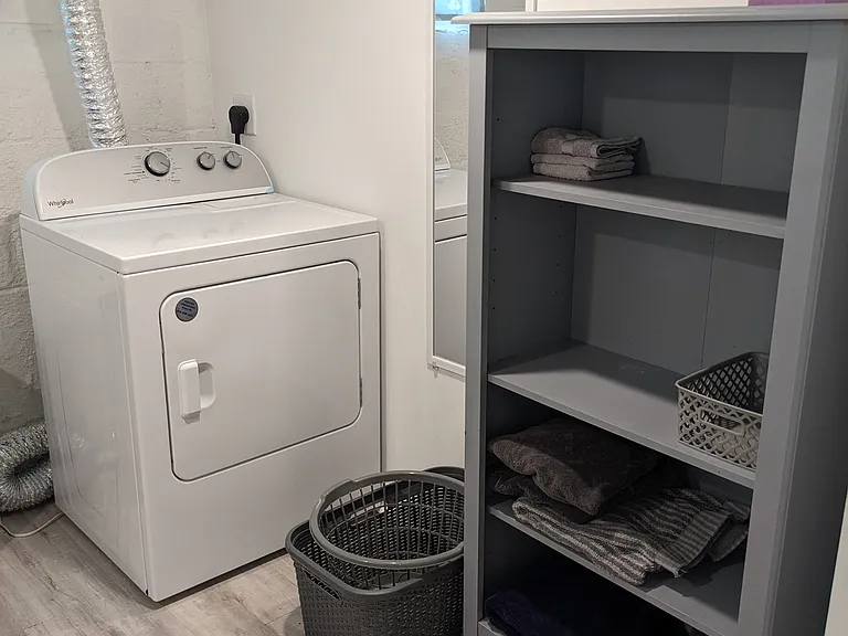 full sized washer and dryer in unit
