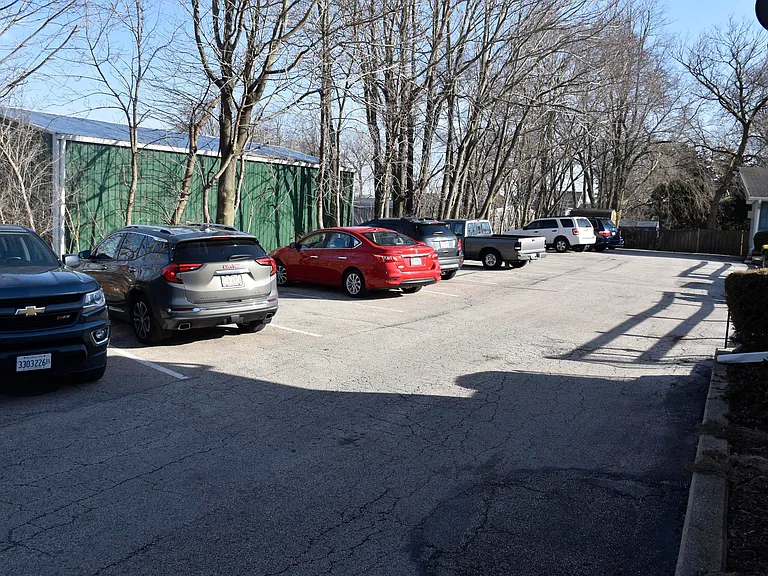Private, secluded parking lot