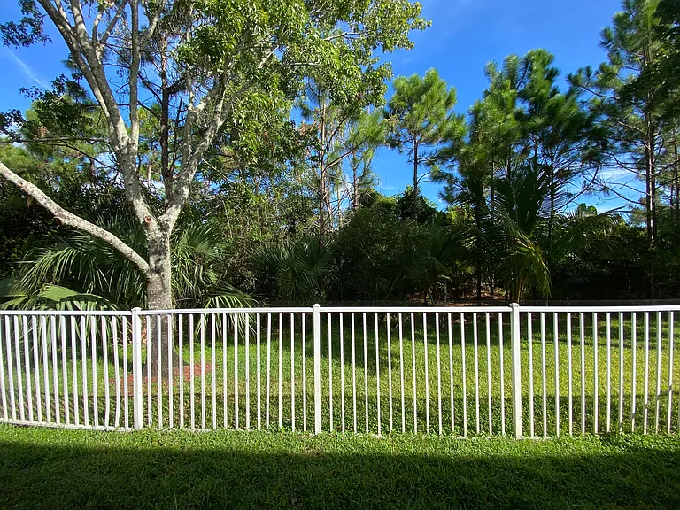Back yard overlooking preserve