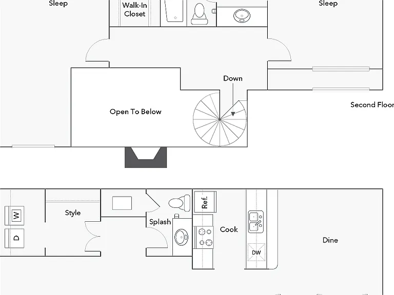 Charlotte | 2-Bedroom Floorplan Charlotte | 2-Bedroom Floorplan