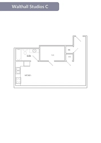 Floor plan Walthall Studio C