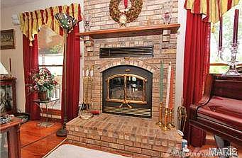 Heatilator fireplace with adjustable fan speed.