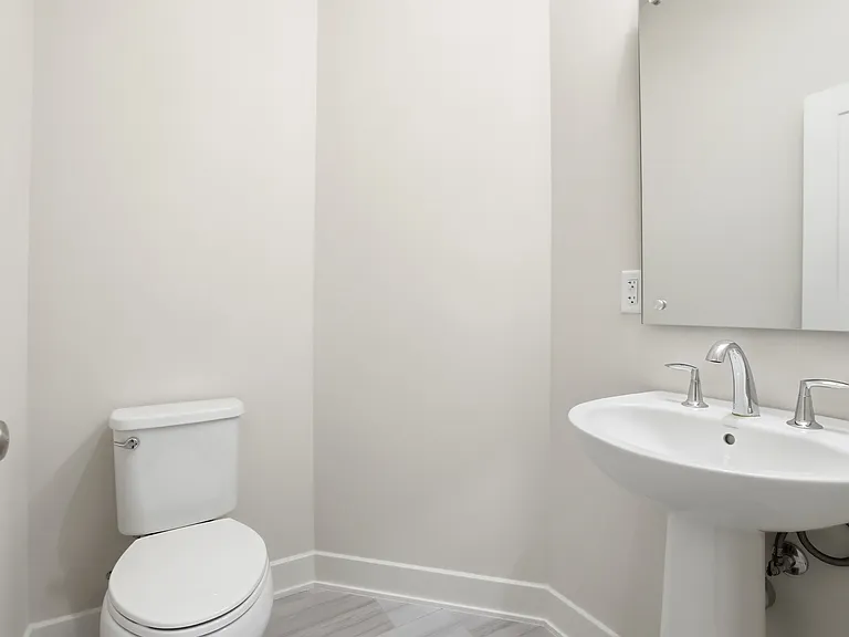 Main level powder room.