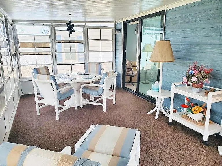 lanai with canal views