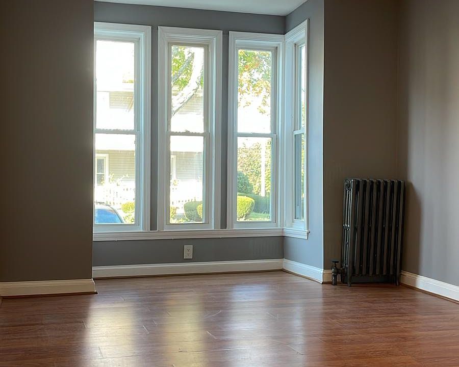Bay window perfect for a little reading nook.