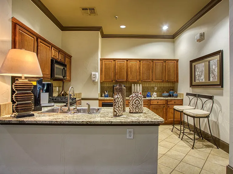 The Park at Braun Station Leasing Office Kitchen
