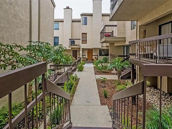 Small, quiet condo complex set back from the street.