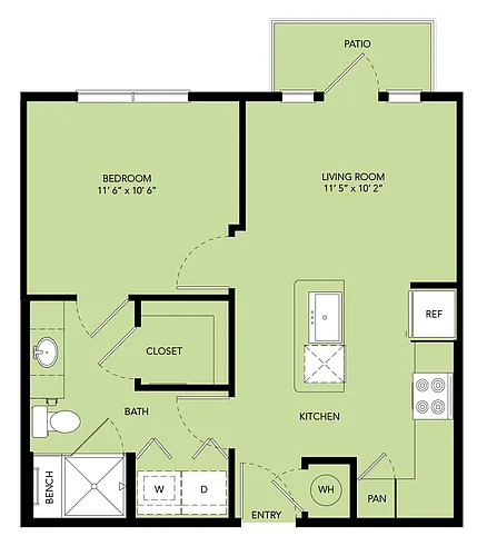 Floor plan A1-561sf-A1S.2