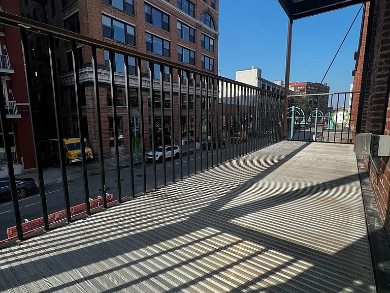 Oversized balcony overlooking the Beautiful Third Ward