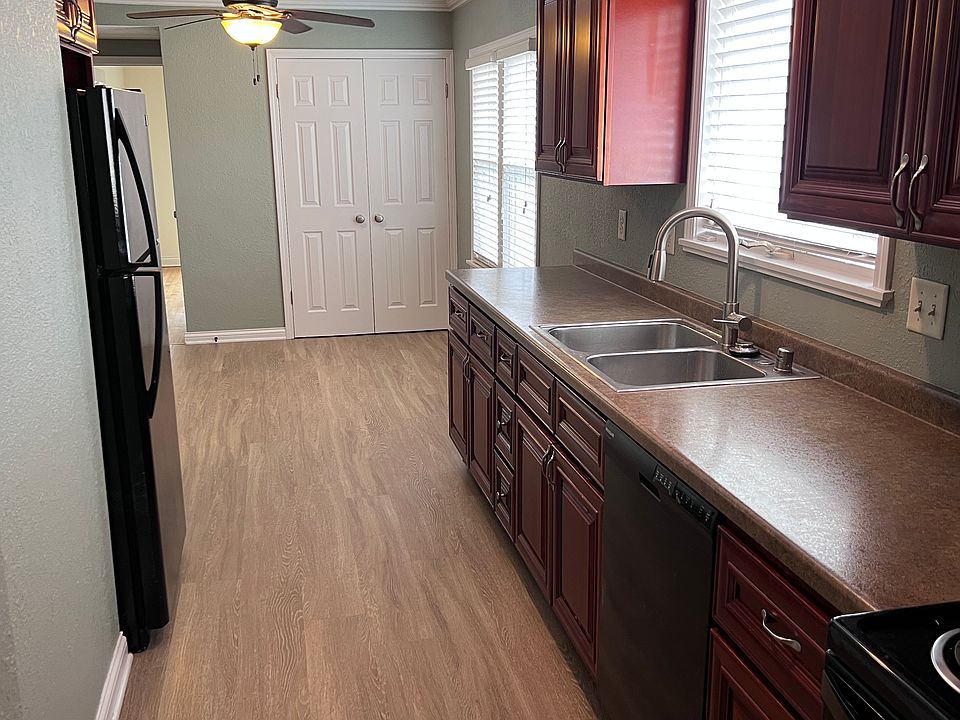 Kitchen view towards dining area