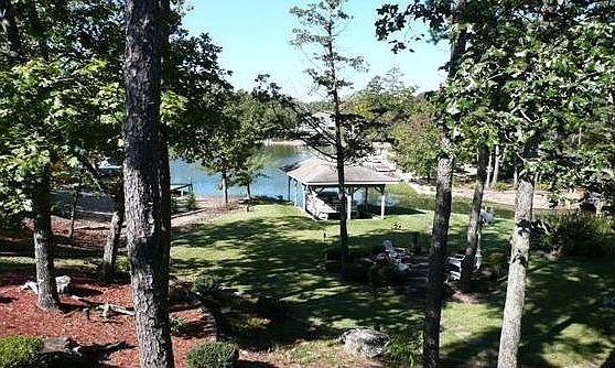 Backyard w/extensive landscaping