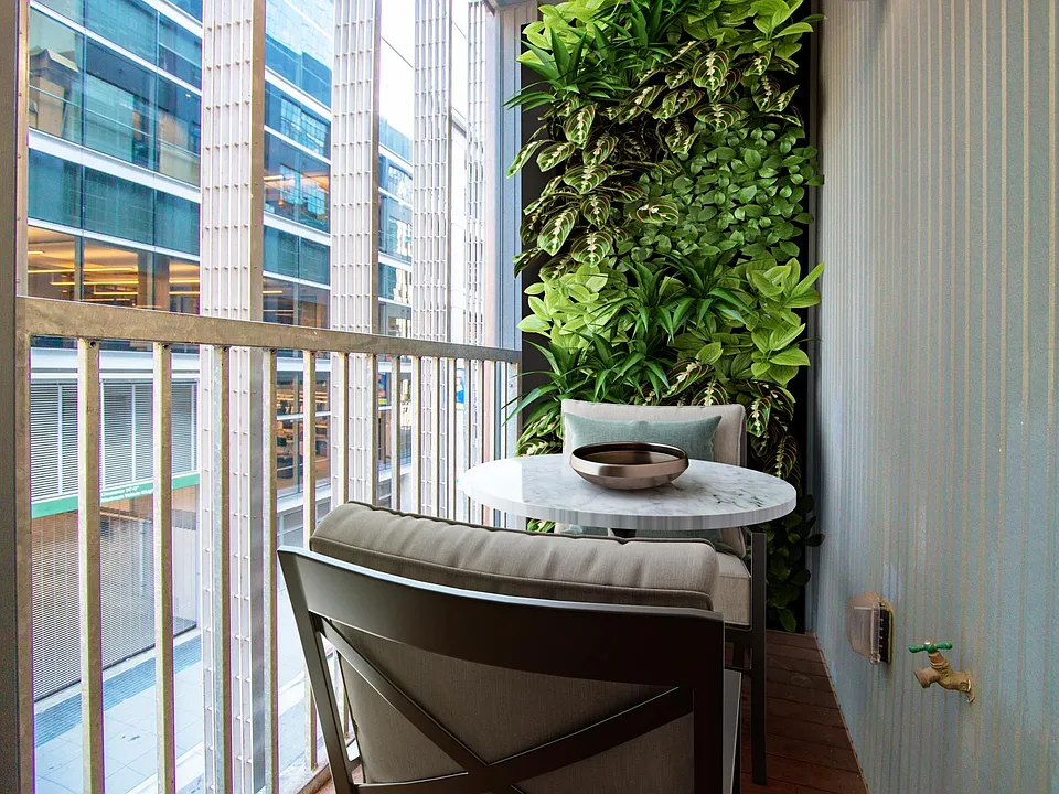 private patio off living area